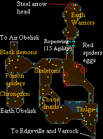 Edgeville dungeon wilderness map