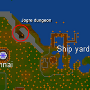 Jogre dungeon entrance map