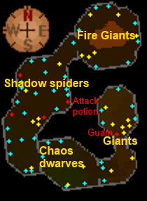 Deep Wilderness dungeon map