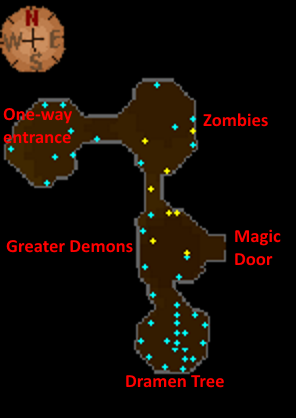 Entrana dungeon map