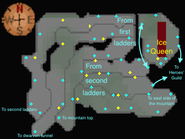 Ice Queen Maze map