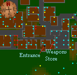 Phoenix Gang Hideout entrance map