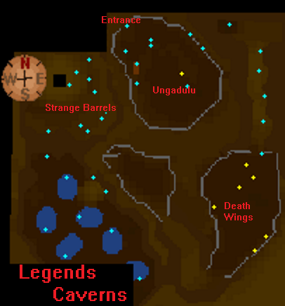 Legends caverns map
