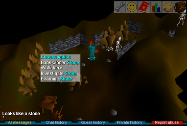 Shilo Village right click stone options