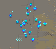 Blue orbs after boss