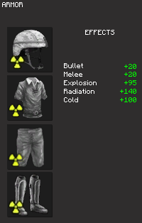 Armure radiations