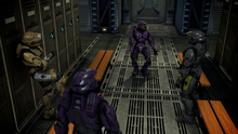 South inside locker room