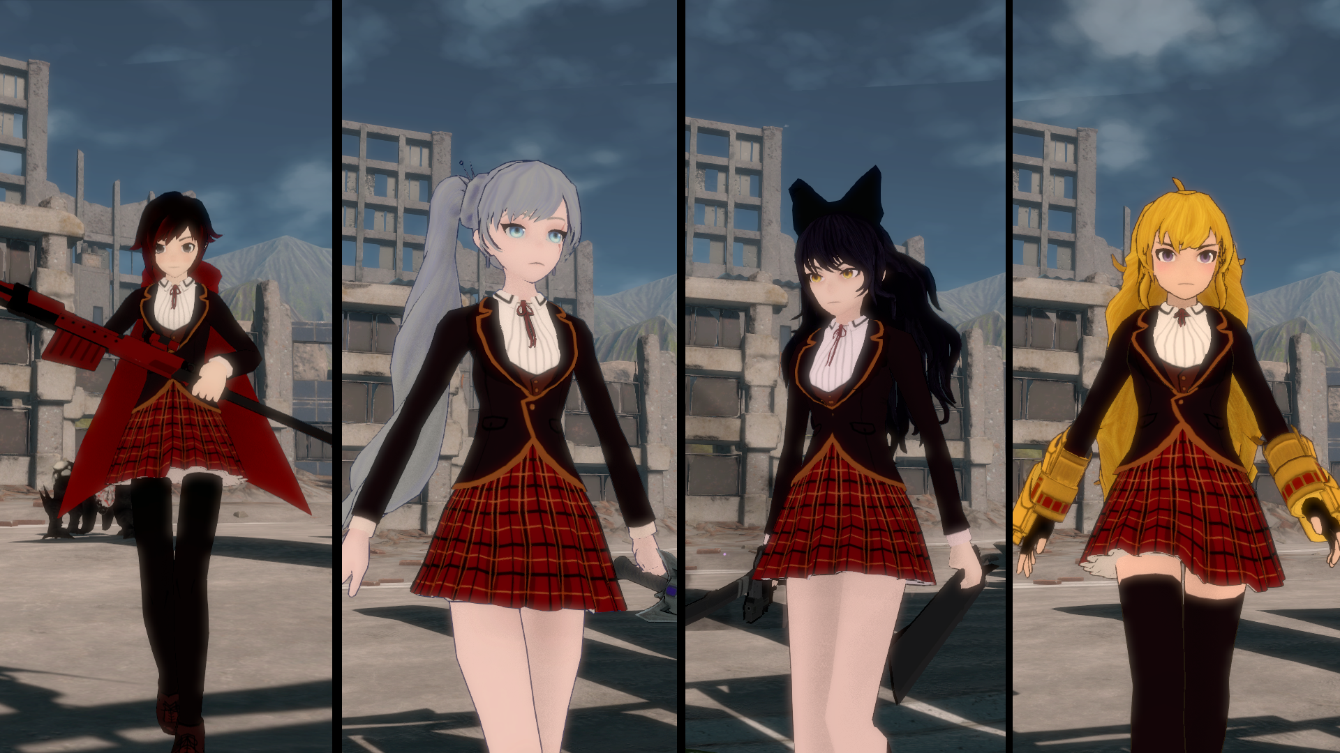 beautiful rwby school outfit free