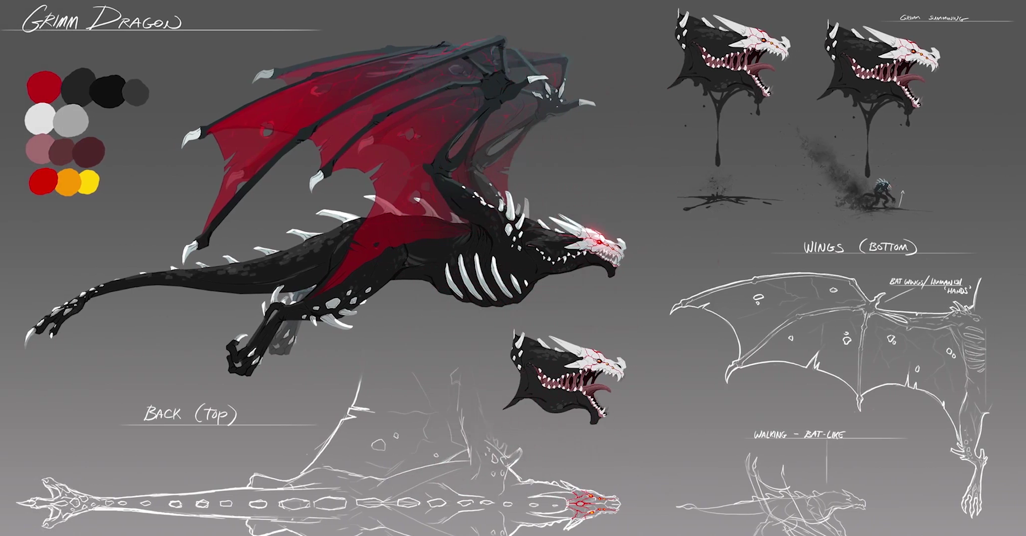 image grimm dragon concept art png rwby wiki fandom powered by