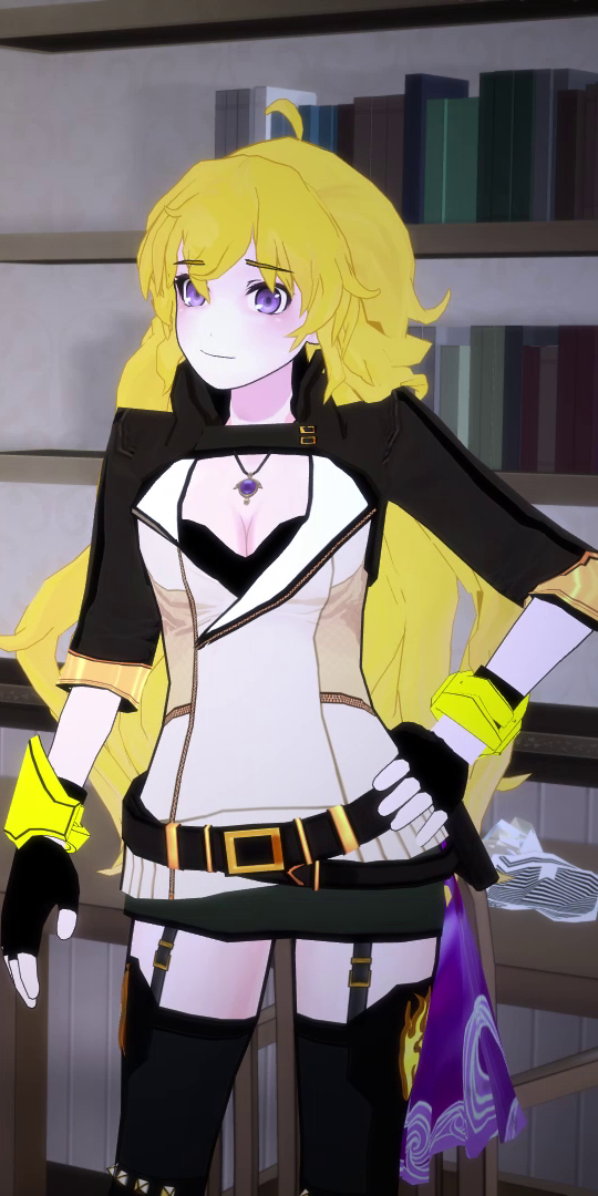 rwby yang statue