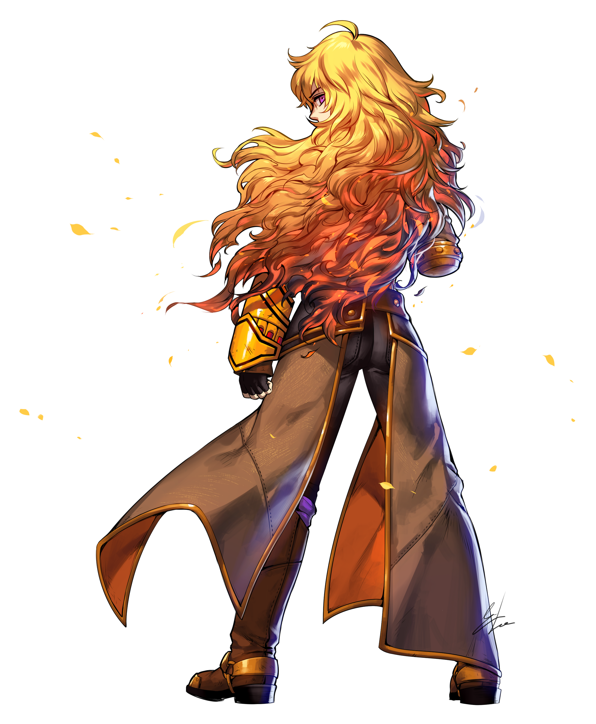 rwby yang statue