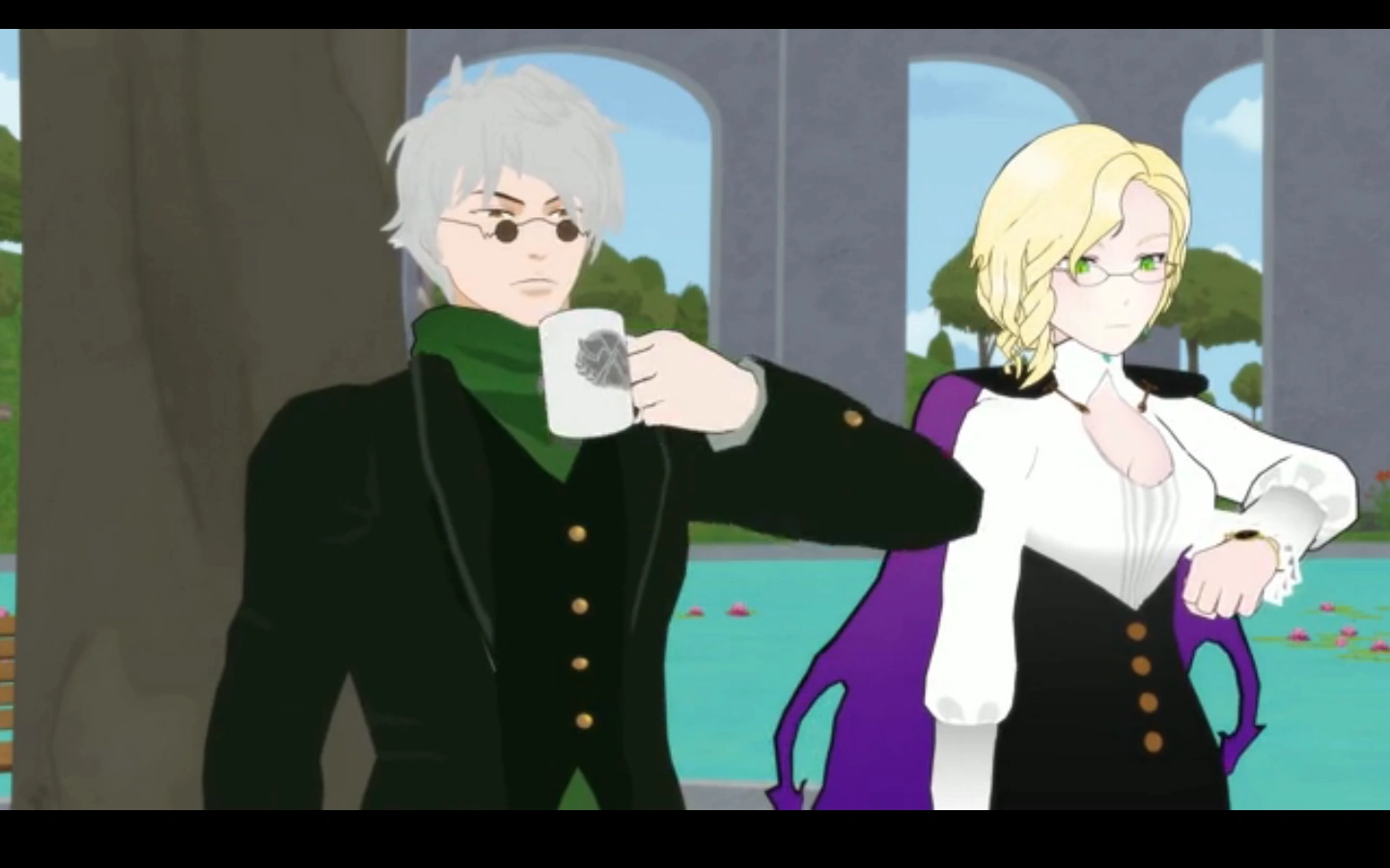 Image Ozpin and Glynda.png RWBY Wiki FANDOM powered by Wikia