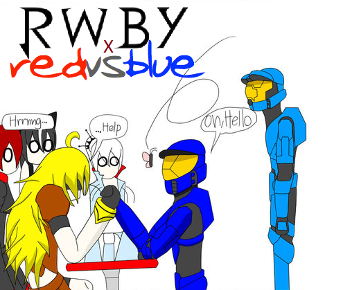 red vs blue and rwby crossover