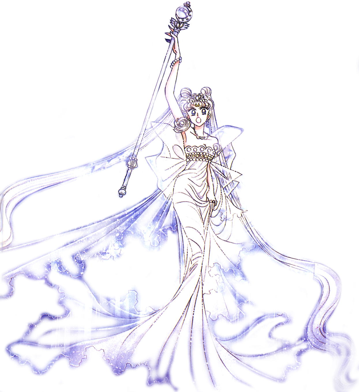 neo queen serenity holy silver crystal