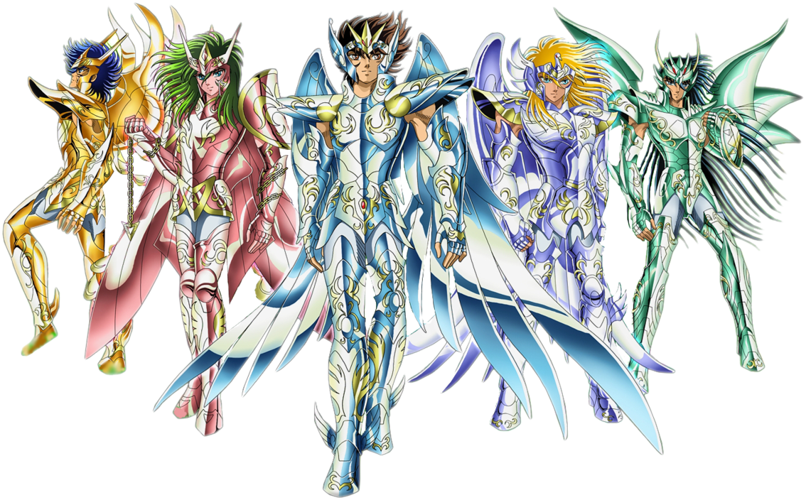 Saint Seiya Myth Cloth Gold Pegasus Dragon Cygnus Andromeda Phoenix Armors Set
