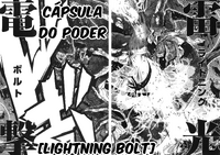 Cronos é atingindo por Aioria com o poder de Atena