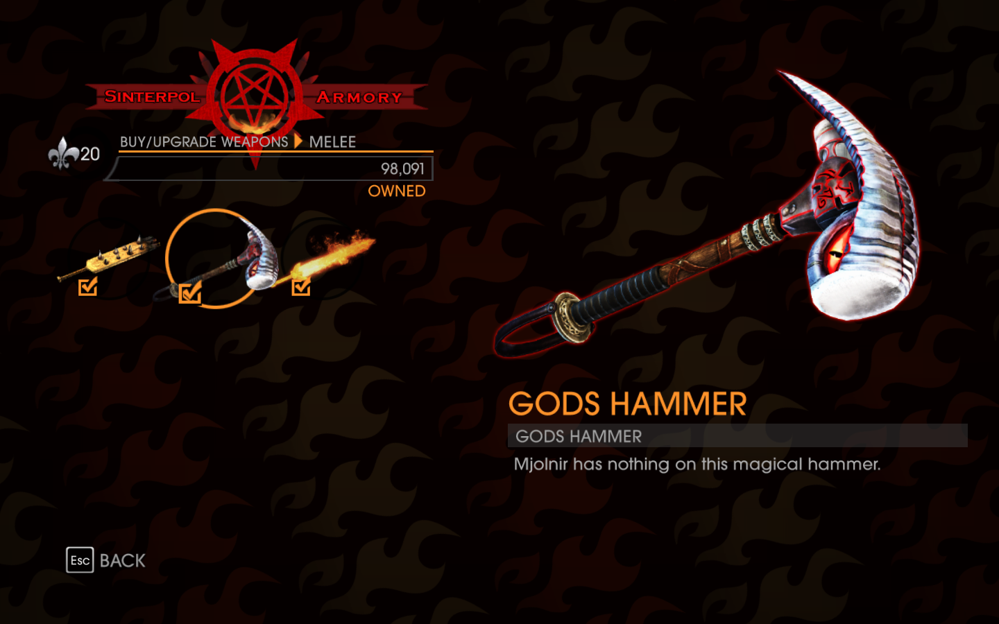 Gat out of Hell Gods Hammer