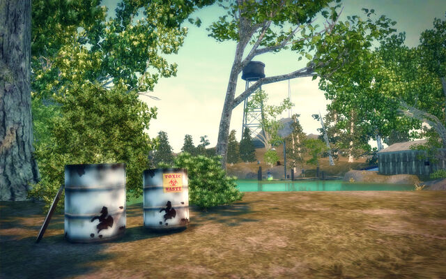 File:Pleasant View in Saints Row 2 - Toxic Waste barrels.jpg