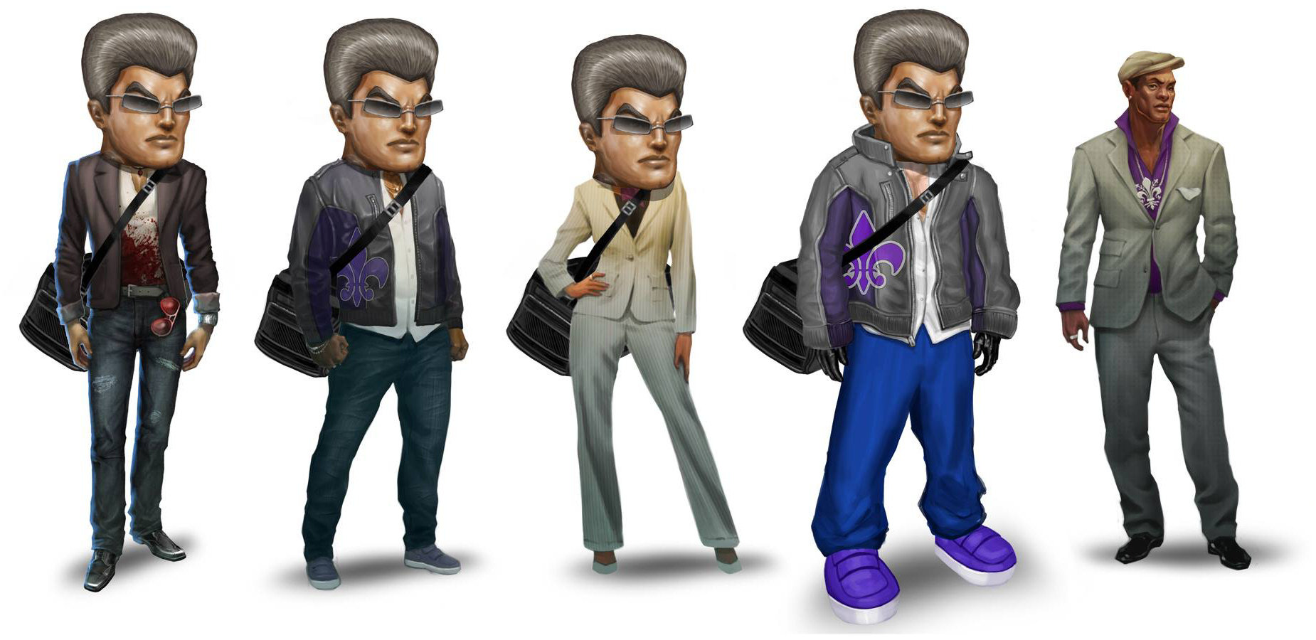 Image - Bank Robbery Outfits Concept Art.jpg Saints Row Wiki FANDOM 