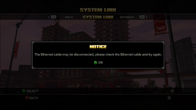 Multiplayer in Saints Row - Ethernet cable disconnected