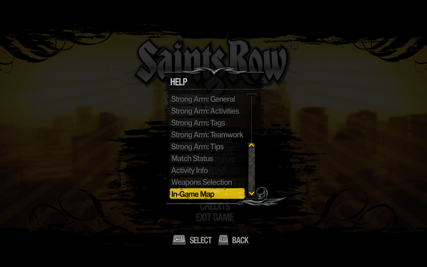 saints row 2 map interactive