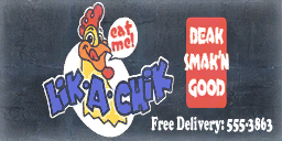 Lik-a-Chik small billboard
