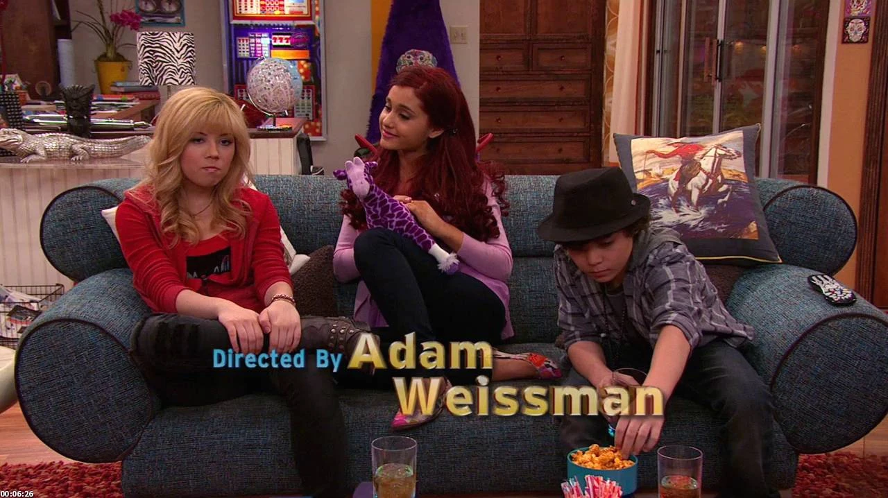 Image Sam, Cat, and Dice watching Get Outta the Pool.jpg Sam and