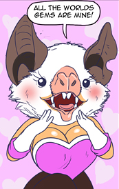 Bat faced the rouge
