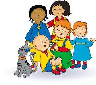 Black Caillou Cartoon