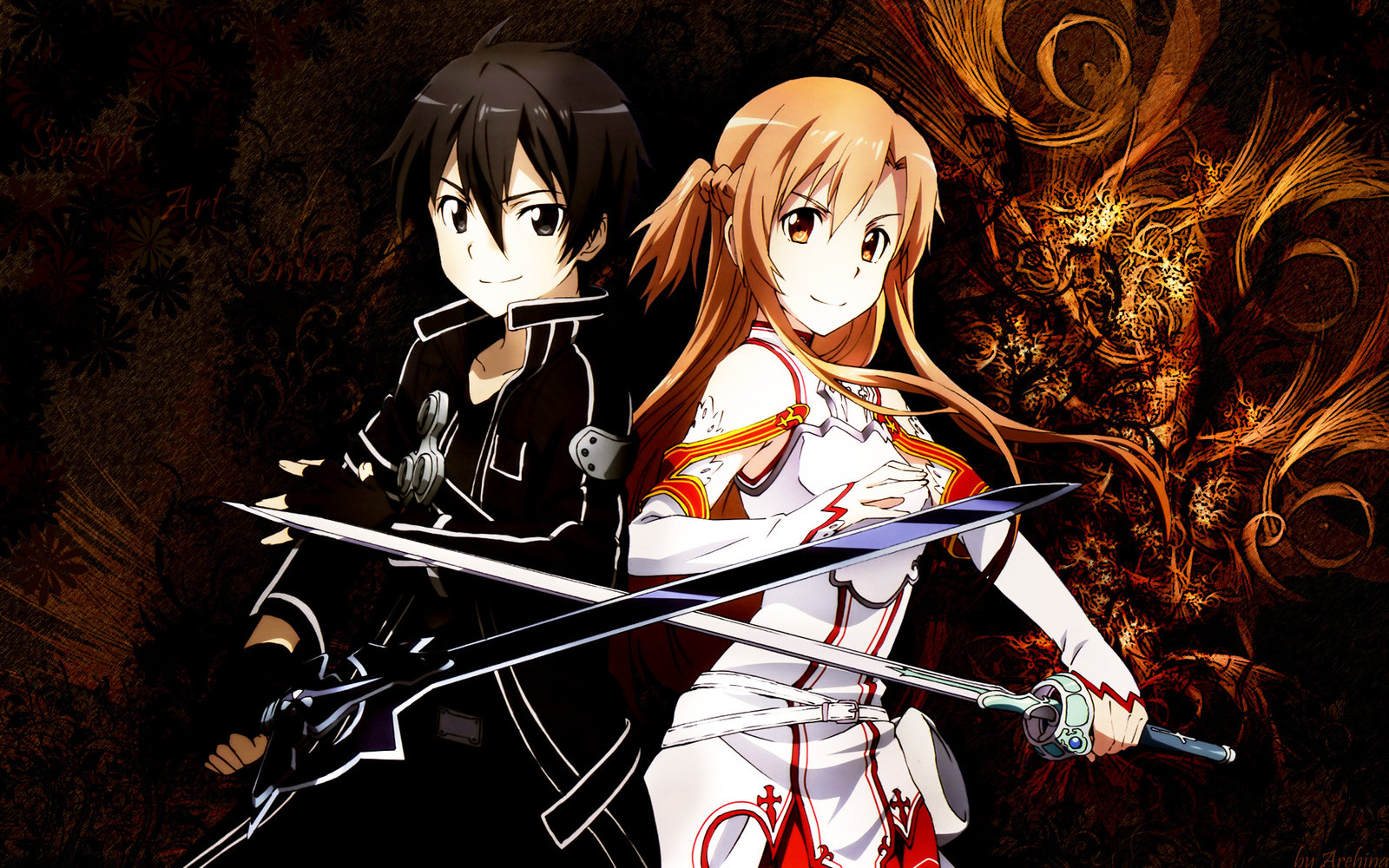Imagen Sword art online Kirito y Asuna.jpg Wiki Sword Art Online FANDOM powered by Wikia