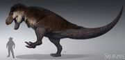 Saurian tyrannosaurus rex by arvalis-d970uqo