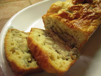 Cake Aux Olives Au Jambon Et Aux Champignons Wikia Saveurs Du