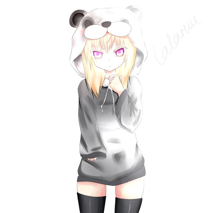 oversized hoodie hoodie cute neko anime girl