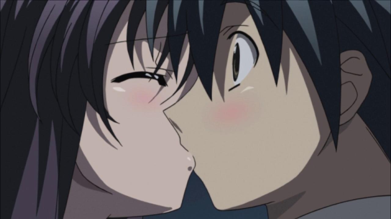 Image Kotonoha Kisses Makoto Animepng School Days Wiki Fandom 
