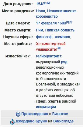 Джордано Бруно