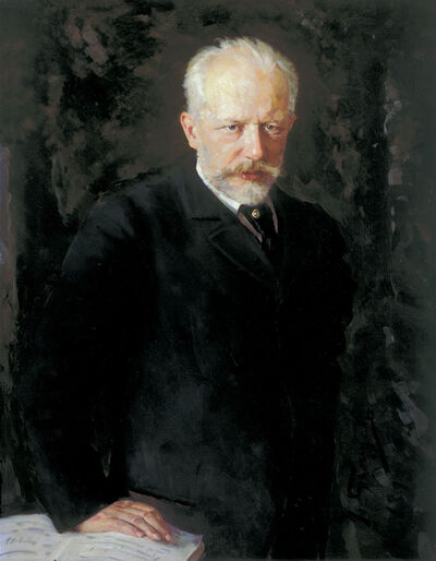 Porträt des Komponisten Pjotr I. Tschaikowski (1840-1893)