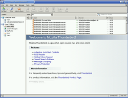 Mozilla thunderbird empty screenshot