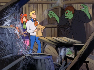 Werewolf catches Fred and the girls with his map