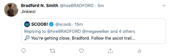 Scoob tweet to Bradford
