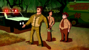 Sheriff Stone in gator tracksuit