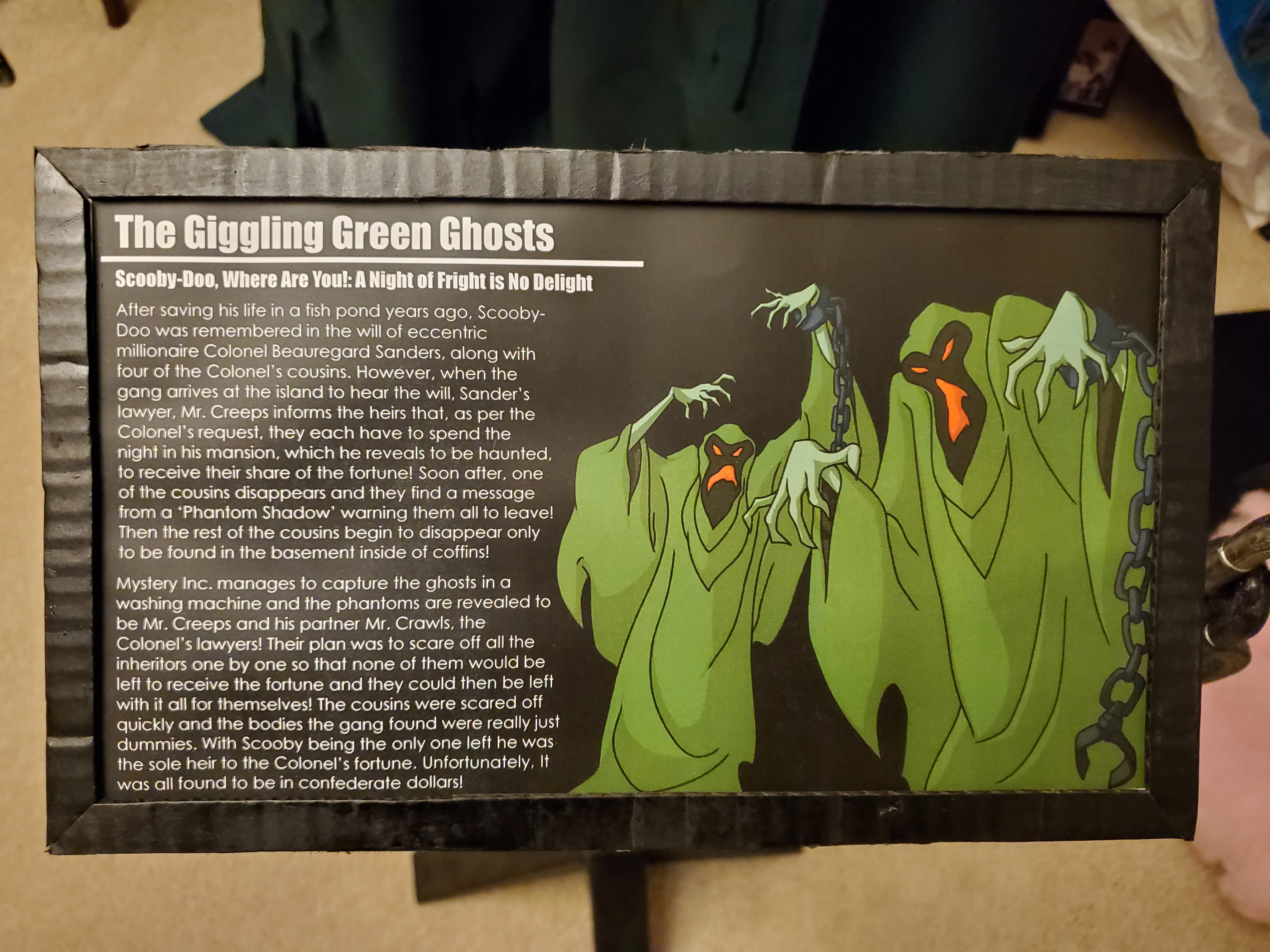 scooby doo giggling green ghost