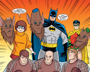 Robbers unmasked (Man Bat and Robbin')