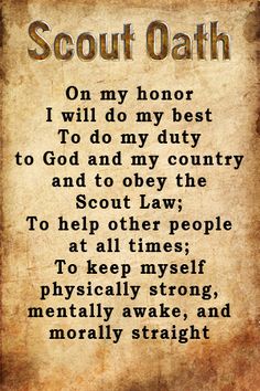 Scout Oath 2016