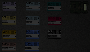 All Scp Key Cards