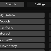 List Of Roblox Controls