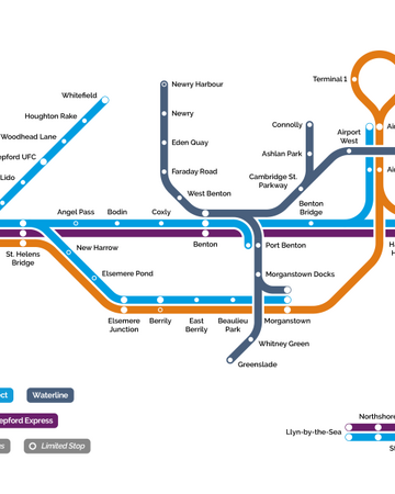 Stepford County Railway Express Map