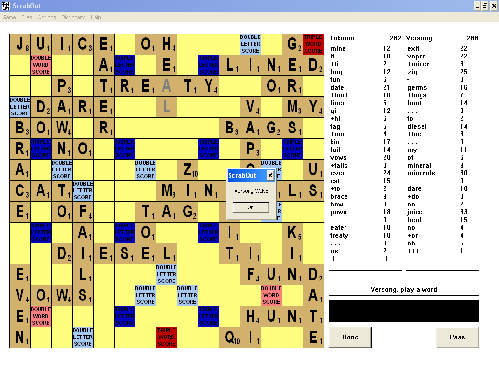 Scrabble offline