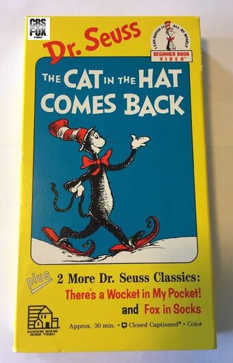 Opening To The Cat In The Hat Comes Back 1989 Vhs Random House