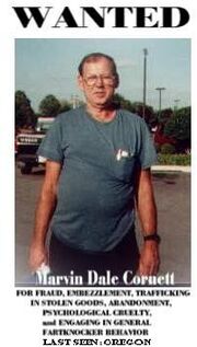 WANTED Marvin Dale Cornett