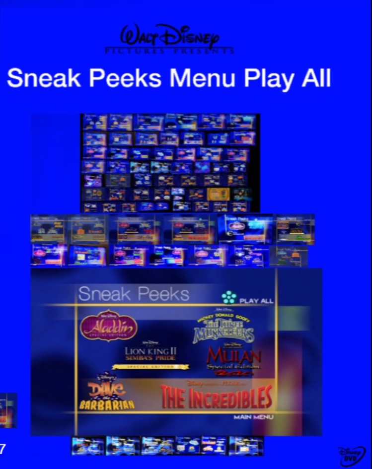 Opening to Sneak Peeks Menu Play All The Movie 2004 DVD Scratchpad